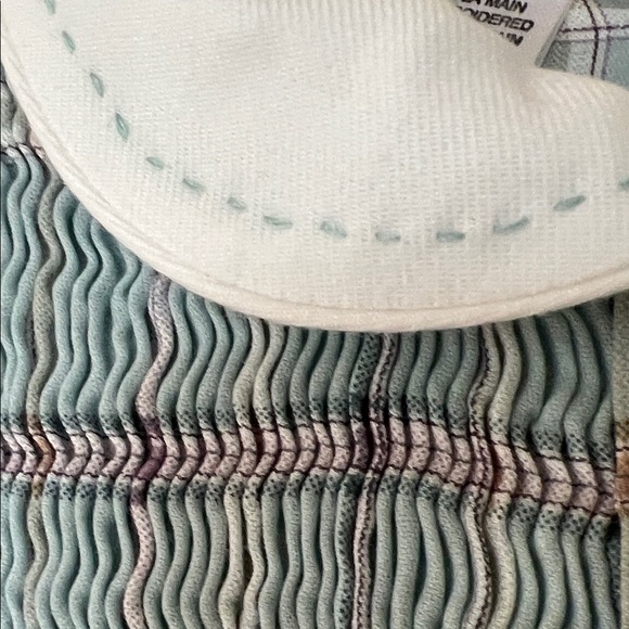 Sarah Louise Plaid Long Sleeve Smocked Dress with Peter Pan Collar. Classic! - Picture 6 of 9